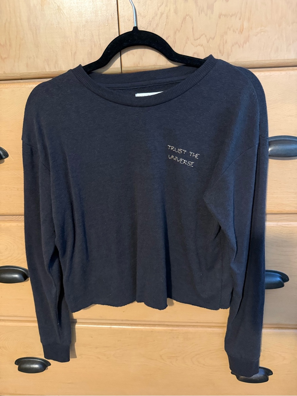 spiritual gangster cropped sweatshirt size small